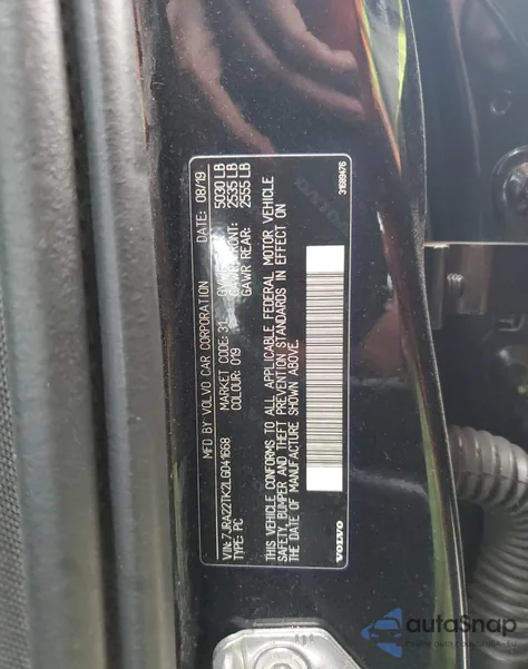 2020 Volvo S60 T6 Momentum from USA, damaged, VIN 7JRA22TK2LG041668